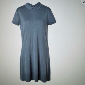 Lacoste silk/cotton blend collared PINK preppy shift dress size 42